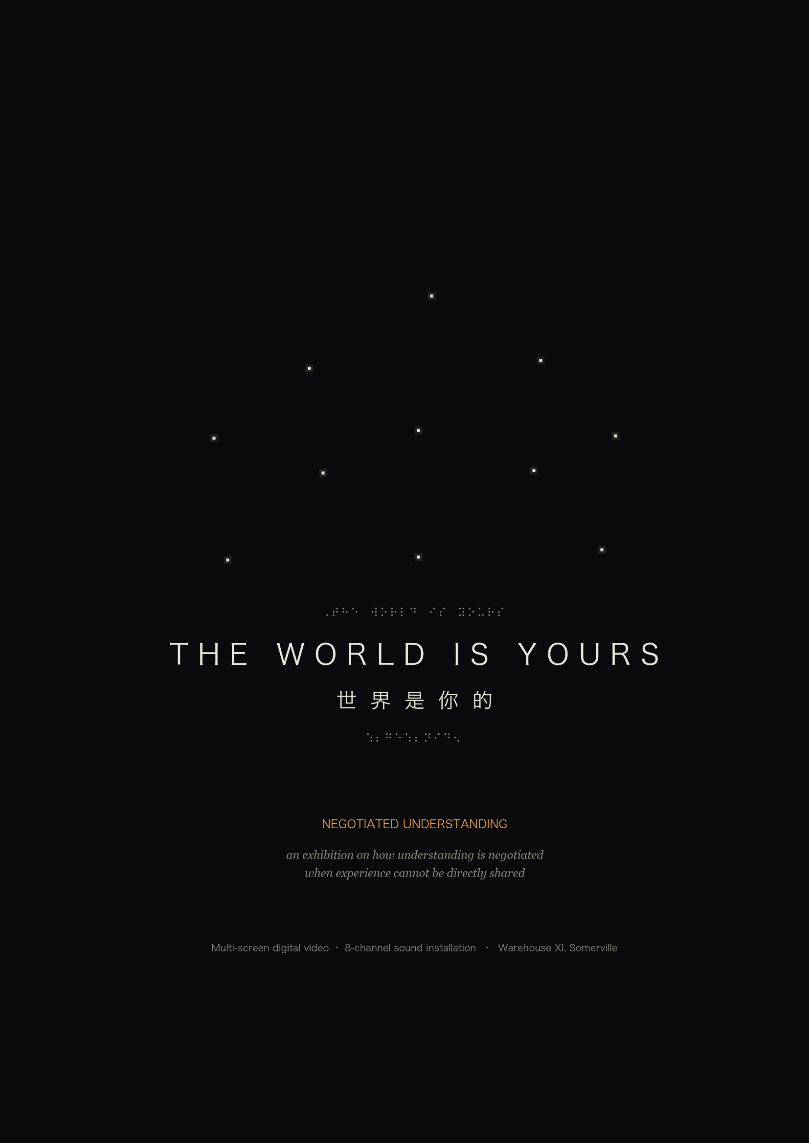 THE WORLD IS YOURS — small screens and eight-channel sound